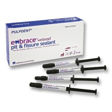 Embrace WetBond Pit & Fissure Sealant Kit: 4 x 1.2 mL syringes, natural shade 20 applicator tips
