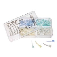 Transparent plastic wedges (assorted) Box, 100 pcs