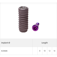 BL RC Implant, Ø 4.8 mm, L 8.0 mm; incl. sterile cover screw