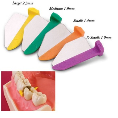 WOODEN WEDGES ASSORTED/100 (XS, S, M, L)