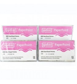 ABSORBENT PAPER POINTS STERILIZED BY SPIDENT 200/PACK