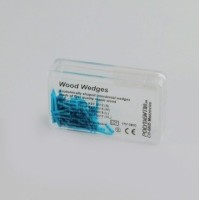 WOODEN WEDGES, SMALL, 12MM, BLUE, 100 PCS